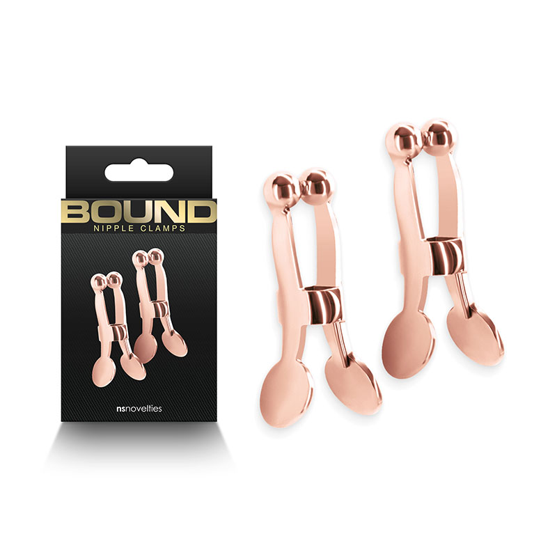 Bound Nipple Clamps - C1 - Rose Gold
